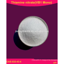 Nitrate de thiamine (VB1 Mono) en poudre, vitamine B1Mono / 532-43-4 / USP
